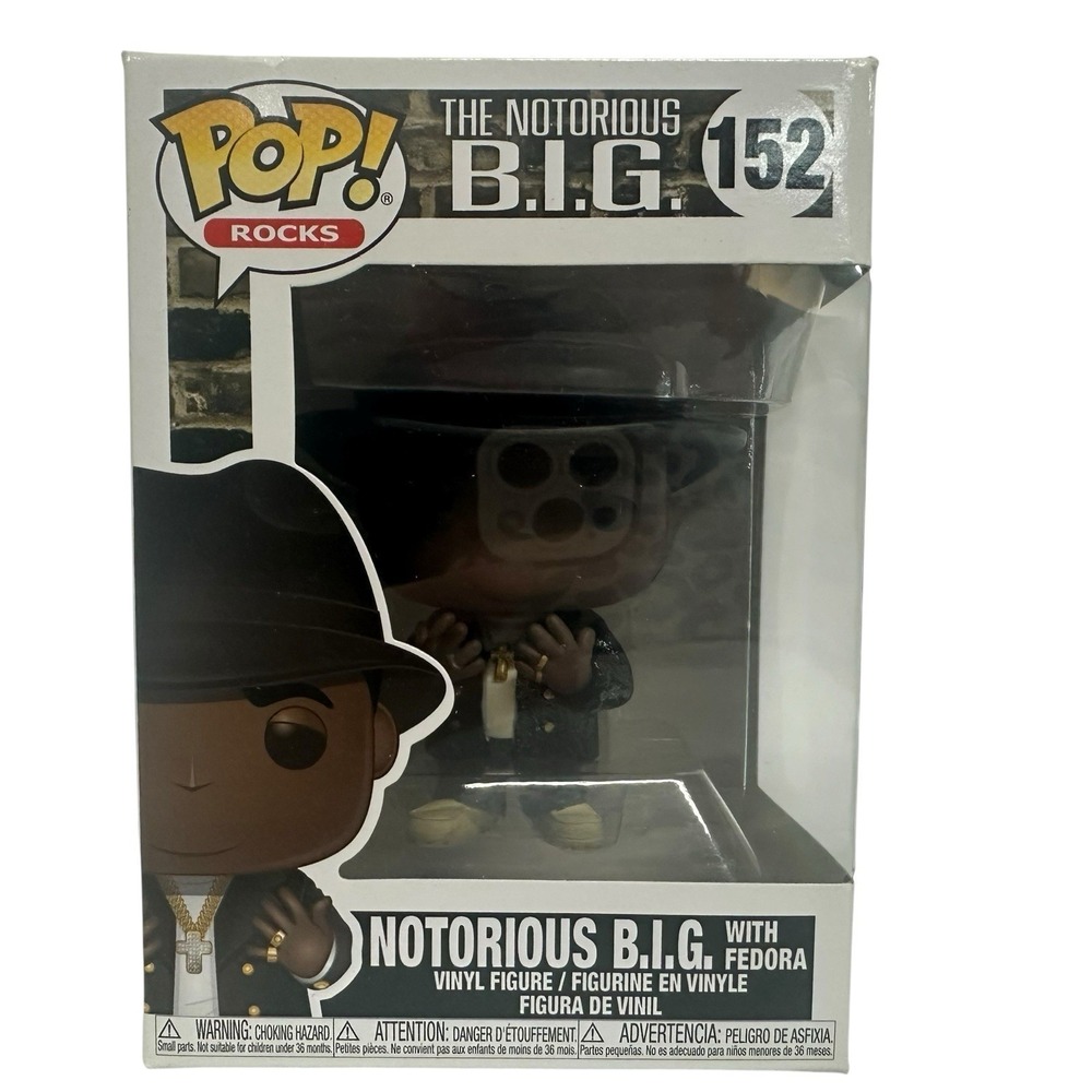 Funko Pop Notorious B.I.G. Fedora #152 Vinyl Figure Rocks Music Biggie Smalls